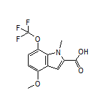 4-Methoxy-1-methyl-7-(trifluoromethoxy)-1H-indole-2-carboxylic Acid