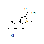 6-Chloro-3-methyl-3H-benzo[e]indole-2-carboxylic Acid