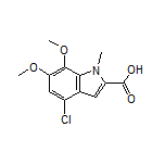 4-Chloro-6,7-dimethoxy-1-methyl-1H-indole-2-carboxylic Acid