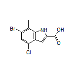 6-Bromo-4-chloro-7-methyl-1H-indole-2-carboxylic Acid