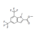 Methyl 1-Methyl-5,7-bis(trifluoromethyl)-1H-indole-2-carboxylate
