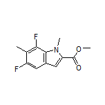 Methyl 5,7-Difluoro-1,6-dimethyl-1H-indole-2-carboxylate