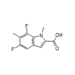5,7-Difluoro-1,6-dimethyl-1H-indole-2-carboxylic Acid