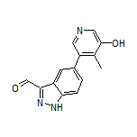 5-(5-Hydroxy-4-methyl-3-pyridyl)-1H-indazole-3-carbaldehyde