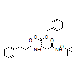 Benzyl (S)-4-(tert-Butoxyamino)-4-oxo-2-(3-phenylpropanamido)butanoate