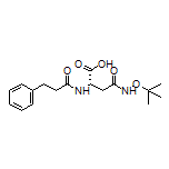 (S)-4-(tert-Butoxyamino)-4-oxo-2-(3-phenylpropanamido)butanoic Acid