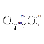 (S)-1-(2,4-Dichloro-5-fluorophenyl)-N-[(S)-1-phenylethyl]ethanamine