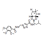 N-[(R)-3-Methyl-1-[(3aS,4S,6S,7aR)-3a,5,5-trimethylhexahydro-4,6-methanobenzo[d][1,3,2]dioxaborol-2-yl]butyl]-1-[2-(2,3,4-trimethoxybenzamido)ethyl]-1H-1,2,3-triazole-4-carboxamide