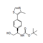 (R)-2-(Boc-amino)-2-[4-(4-methyl-5-thiazolyl)phenyl]ethanol