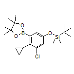 5-[(tert-Butyldimethylsilyl)oxy]-3-chloro-2-cyclopropylphenylboronic Acid Pinacol Ester