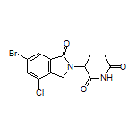 3-(6-Bromo-4-chloro-1-oxo-2-isoindolinyl)piperidine-2,6-dione