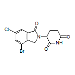 3-(4-Bromo-6-chloro-1-oxo-2-isoindolinyl)piperidine-2,6-dione