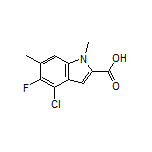 4-Chloro-5-fluoro-1,6-dimethyl-1H-indole-2-carboxylic Acid