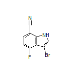 3-Bromo-4-fluoroindole-7-carbonitrile