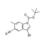 1-Boc-3-bromo-5-cyano-6-methylindole