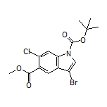 Methyl 1-Boc-3-bromo-6-chloroindole-5-carboxylate