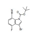 1-Boc-3-bromo-7-cyano-4-fluoroindole