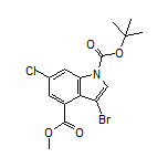 Methyl 1-Boc-3-bromo-6-chloroindole-4-carboxylate