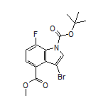 Methyl 1-Boc-3-bromo-7-fluoroindole-4-carboxylate