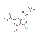 Methyl 1-Boc-3-bromo-4-methoxyindole-6-carboxylate