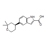 (S)-5-(2,2-Dimethyltetrahydro-2H-pyran-4-yl)-1H-indole-2-carboxylic Acid