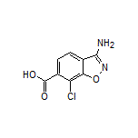 3-Amino-7-chlorobenzisoxazole-6-carboxylic Acid