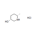 (3R,6S)-6-Methylpiperidin-3-ol Hydrochloride
