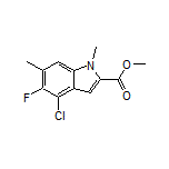 Methyl 4-Chloro-5-fluoro-1,6-dimethyl-1H-indole-2-carboxylate