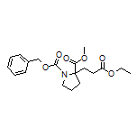 Methyl 1-Cbz-2-(3-ethoxy-3-oxopropyl)pyrrolidine-2-carboxylate