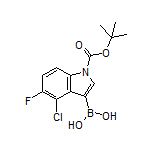 1-Boc-4-chloro-5-fluoroindole-3-boronic Acid