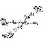 (R,R,R,R,R)-N,N’-[10-[[3-[[3-[5-[[(2R,3R,4R,5R,6R)-3-Acetamido-4,5-dihydroxy-6-(hydroxymethyl)tetrahydro-2H-pyran-2-yl]oxy]pentanamido]propyl]amino]-3-oxopropoxy]methyl]-10-(6-aminohexanamido)-5,15-dioxo-8,12-dioxa-4,16-diazanonadecane-1,19-diyl]bis[5-[[(2R,3R,4R,5R,6R)-3-acetamido-4,5-dihydroxy-6-(hydroxymethyl)tetrahydro-2H-pyran-2-yl]oxy]pentanamide]