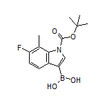 1-Boc-6-fluoro-7-methylindole-3-boronic Acid