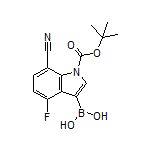 1-Boc-7-cyano-4-fluoroindole-3-boronic Acid