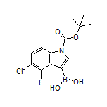 1-Boc-5-chloro-4-fluoroindole-3-boronic Acid