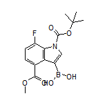 1-Boc-7-fluoro-4-(methoxycarbonyl)indole-3-boronic Acid
