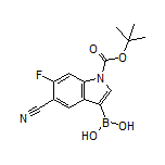 1-Boc-5-cyano-6-fluoroindole-3-boronic Acid