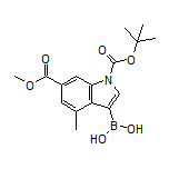 1-Boc-6-(methoxycarbonyl)-4-methylindole-3-boronic Acid
