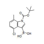 1-Boc-4-chloro-7-methylindole-3-boronic Acid
