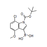 1-Boc-7-chloro-4-methoxyindole-3-boronic Acid