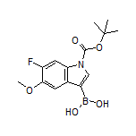 1-Boc-6-fluoro-5-methoxyindole-3-boronic Acid
