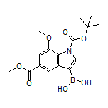 1-Boc-7-methoxy-5-(methoxycarbonyl)indole-3-boronic Acid
