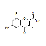 6-Bromo-8-fluoro-3-methyl-4-oxo-4H-chromene-2-carboxylic Acid