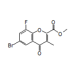 Methyl 6-Bromo-8-fluoro-3-methyl-4-oxo-4H-chromene-2-carboxylate