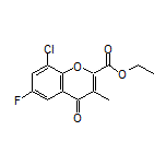 Ethyl 8-Chloro-6-fluoro-3-methyl-4-oxo-4H-chromene-2-carboxylate