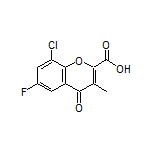 8-Chloro-6-fluoro-3-methyl-4-oxo-4H-chromene-2-carboxylic Acid