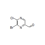 6-Bromo-5-chloropyrazine-2-carbaldehyde