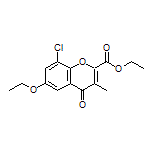 Ethyl 8-Chloro-6-ethoxy-3-methyl-4-oxo-4H-chromene-2-carboxylate