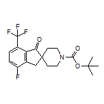 1’-Boc-4-fluoro-1-oxo-7-(trifluoromethyl)-1,3-dihydrospiro[indene-2,4’-piperidine]