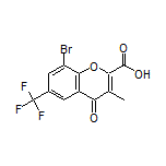8-Bromo-3-methyl-4-oxo-6-(trifluoromethyl)-4H-chromene-2-carboxylic Acid