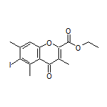 Ethyl 6-Iodo-3,5,7-trimethyl-4-oxo-4H-chromene-2-carboxylate